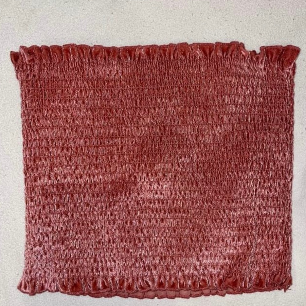Hollister Strapless Pleated Bandeau Crop Top (Size: XS)